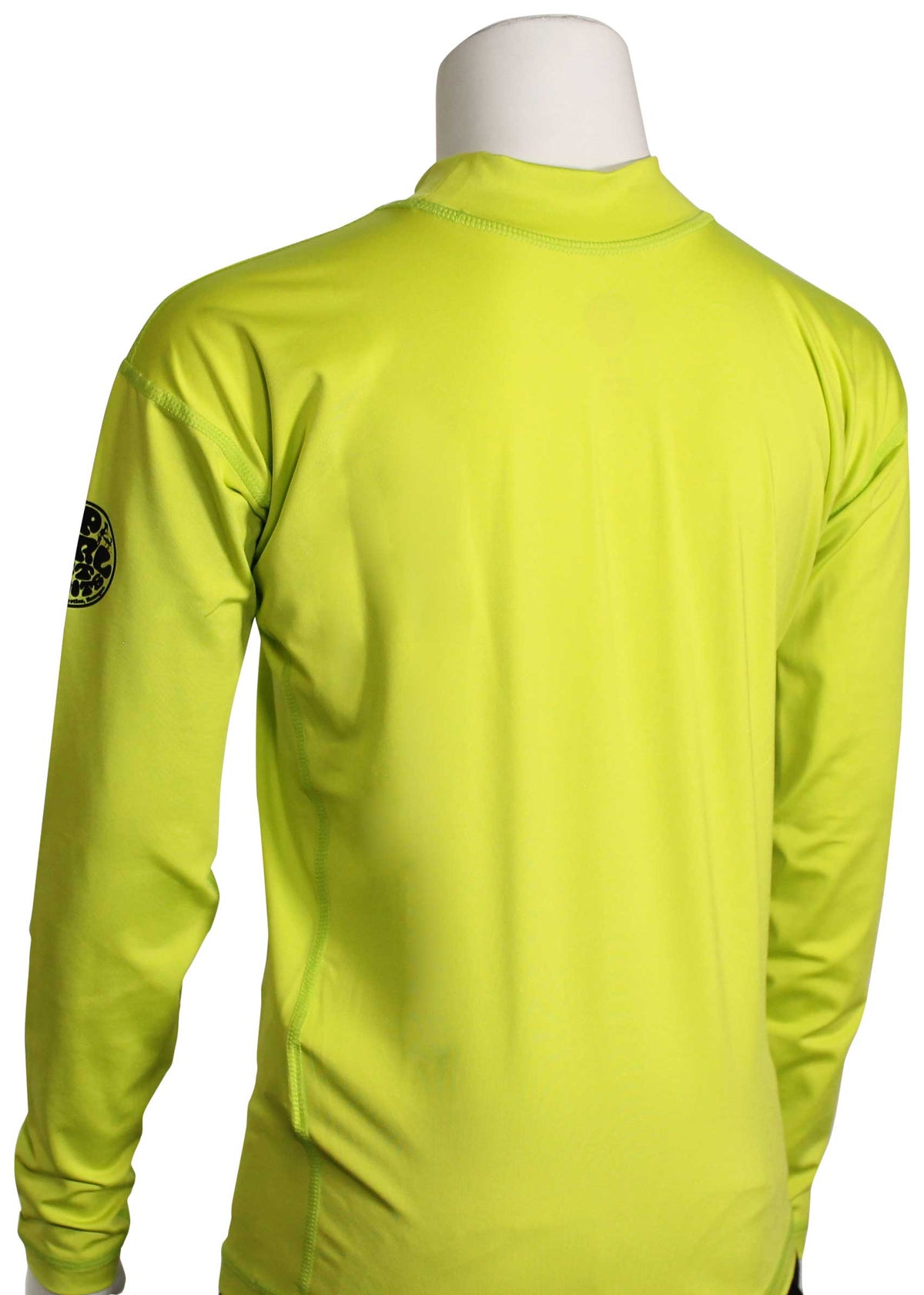 Rip Curl Boy's Corpo LS Surf Shirt - Lime – back view