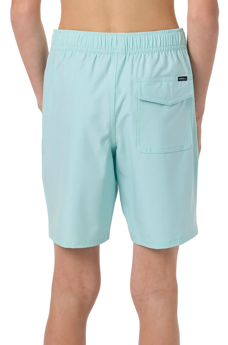 O'Neill Lennox Hermosa Solid 16" Boys Volley Shorts - Canal Blue – back view