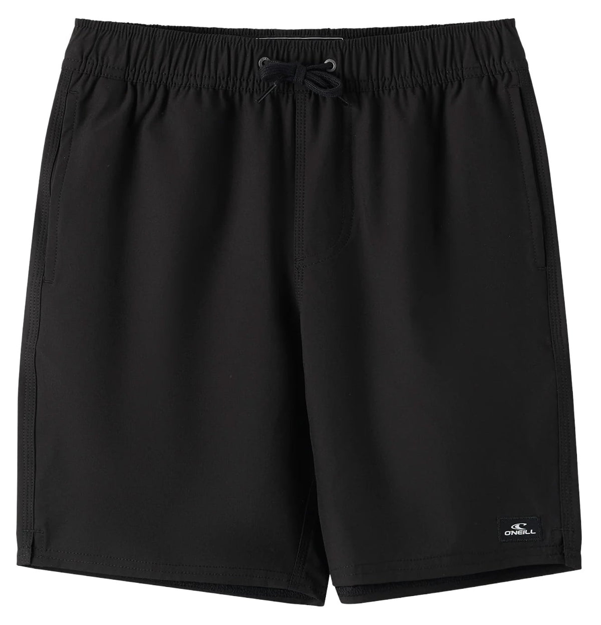 O'Neill Lennox Hermosa Solid 16" Boys Volley Shorts - Black – alternate view 1