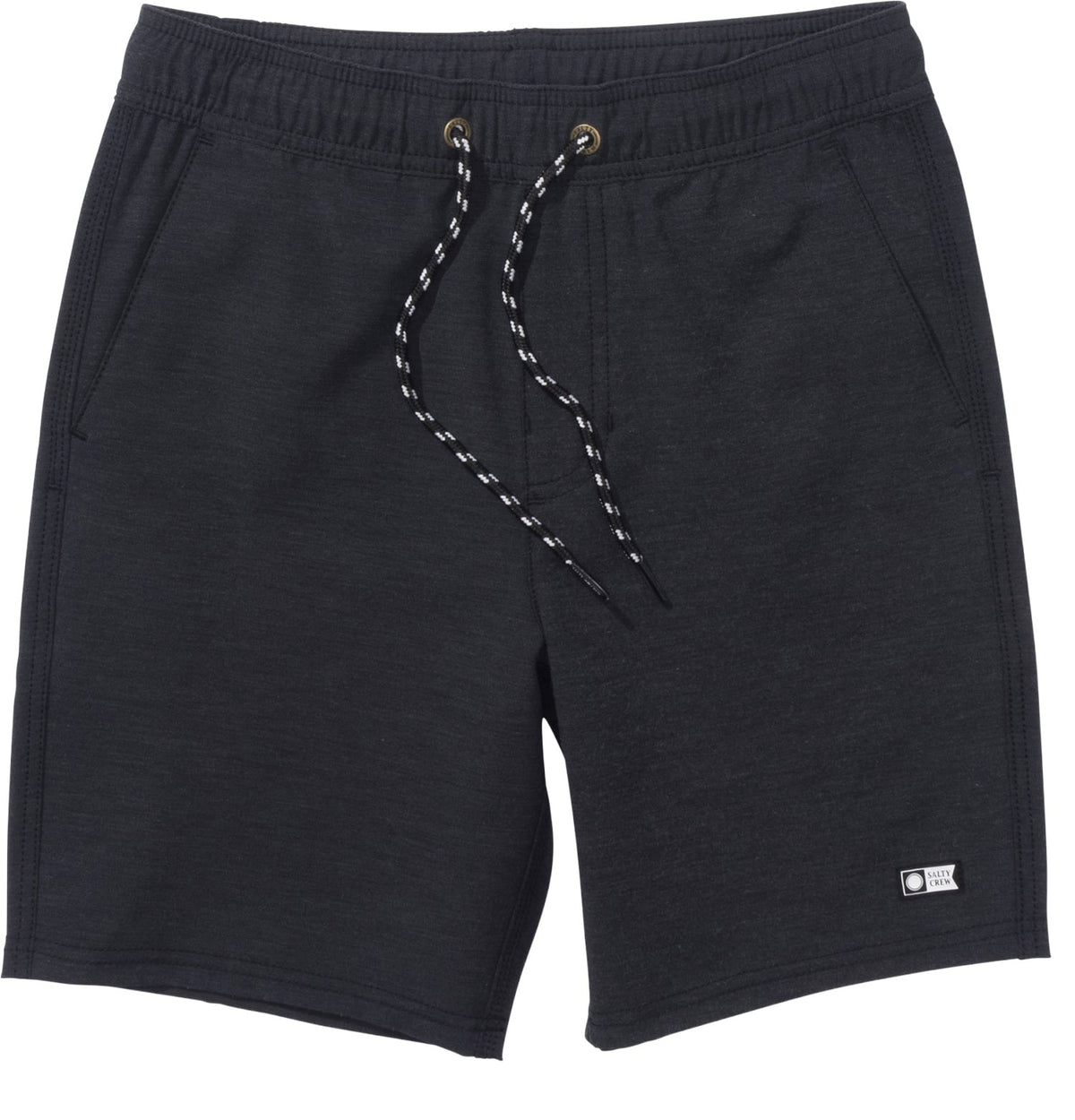 Salty Crew Drifter Boy's Elastic Hybrid Shorts - Black