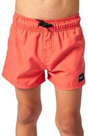 Rip Curl Offset Little Boy's Volley Shorts - Washed Red