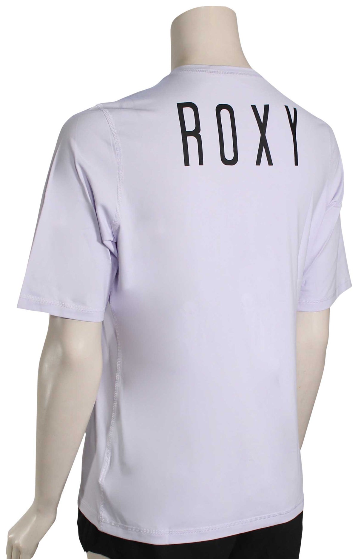 Roxy Enjoy Waves Spandex SS Surf Shirt - Bright White, back view
