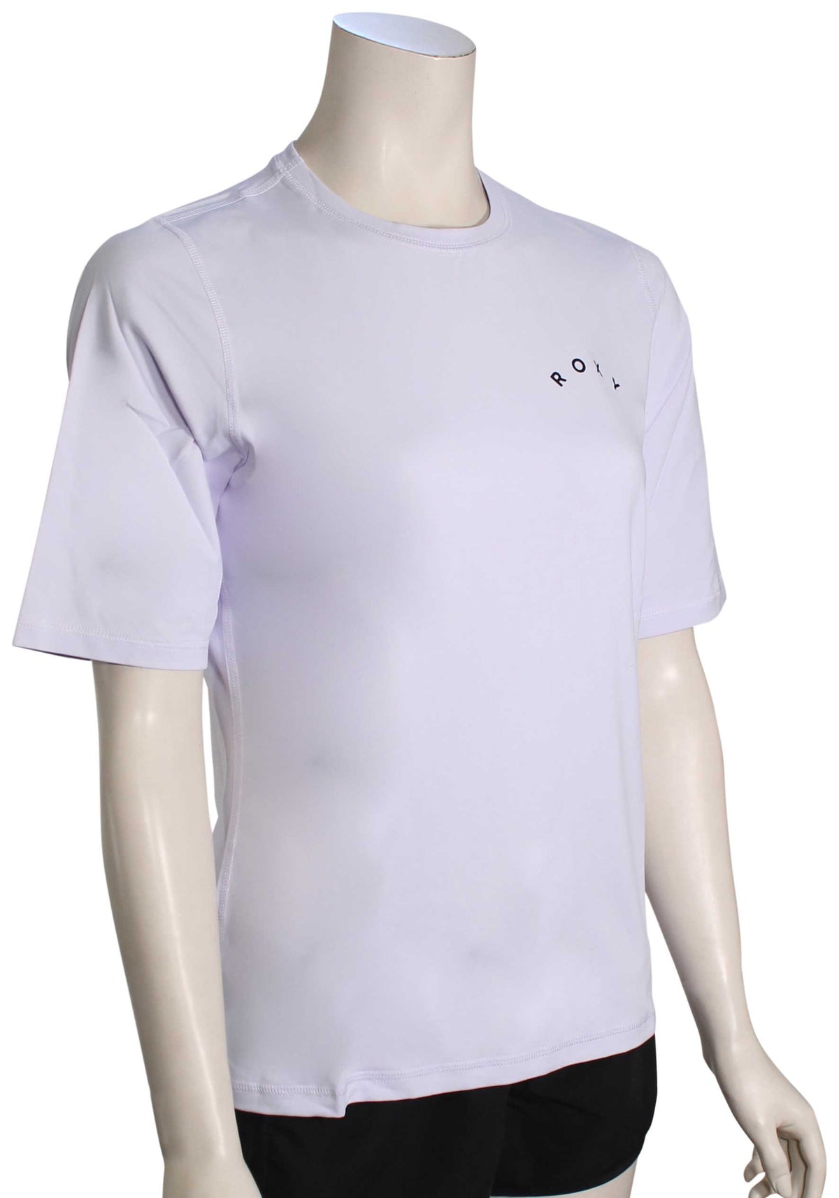 Roxy Enjoy Waves Spandex SS Surf Shirt - Bright White, front view