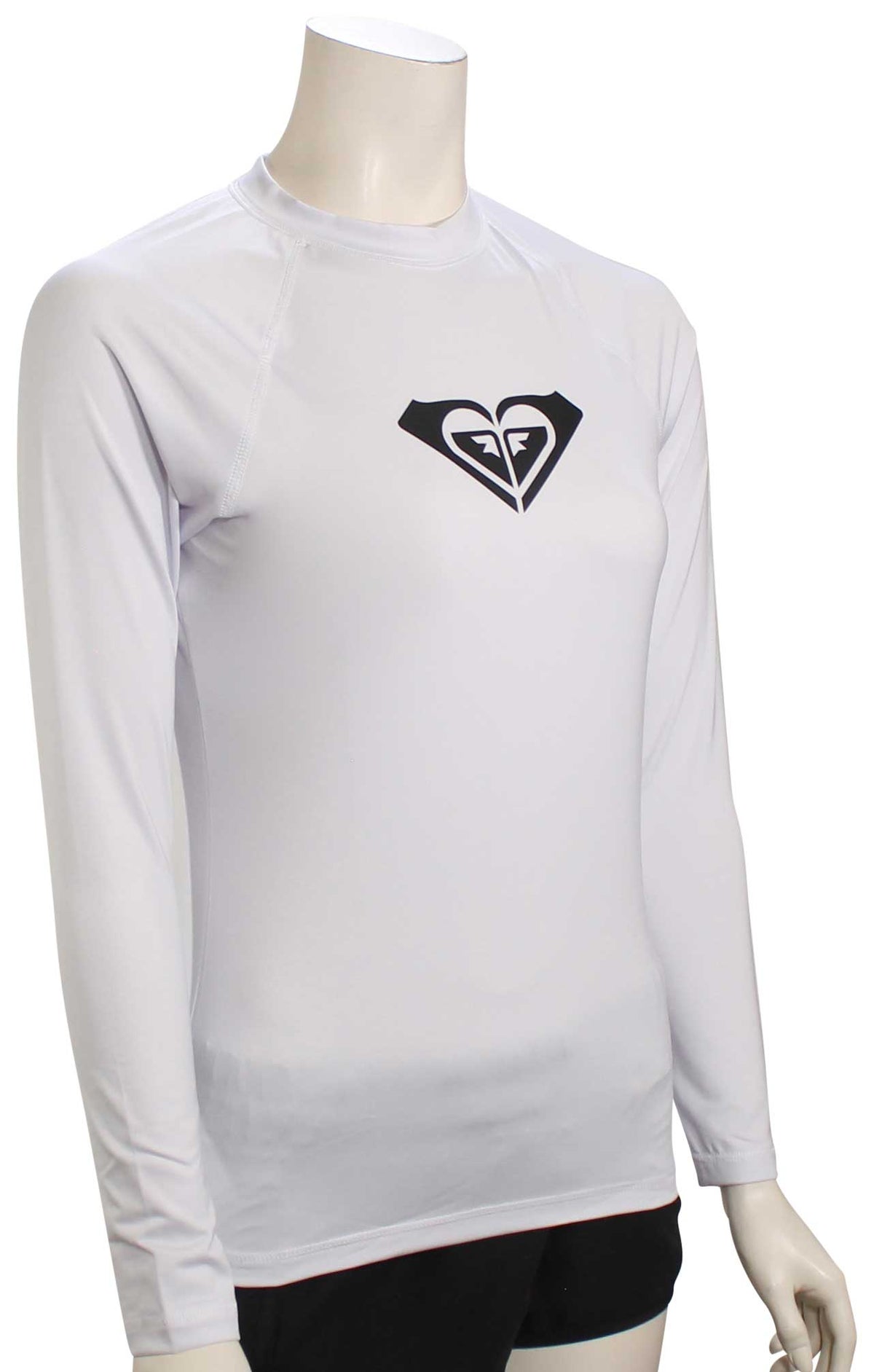 Roxy Whole Hearted LS Rash Guard - Bright White