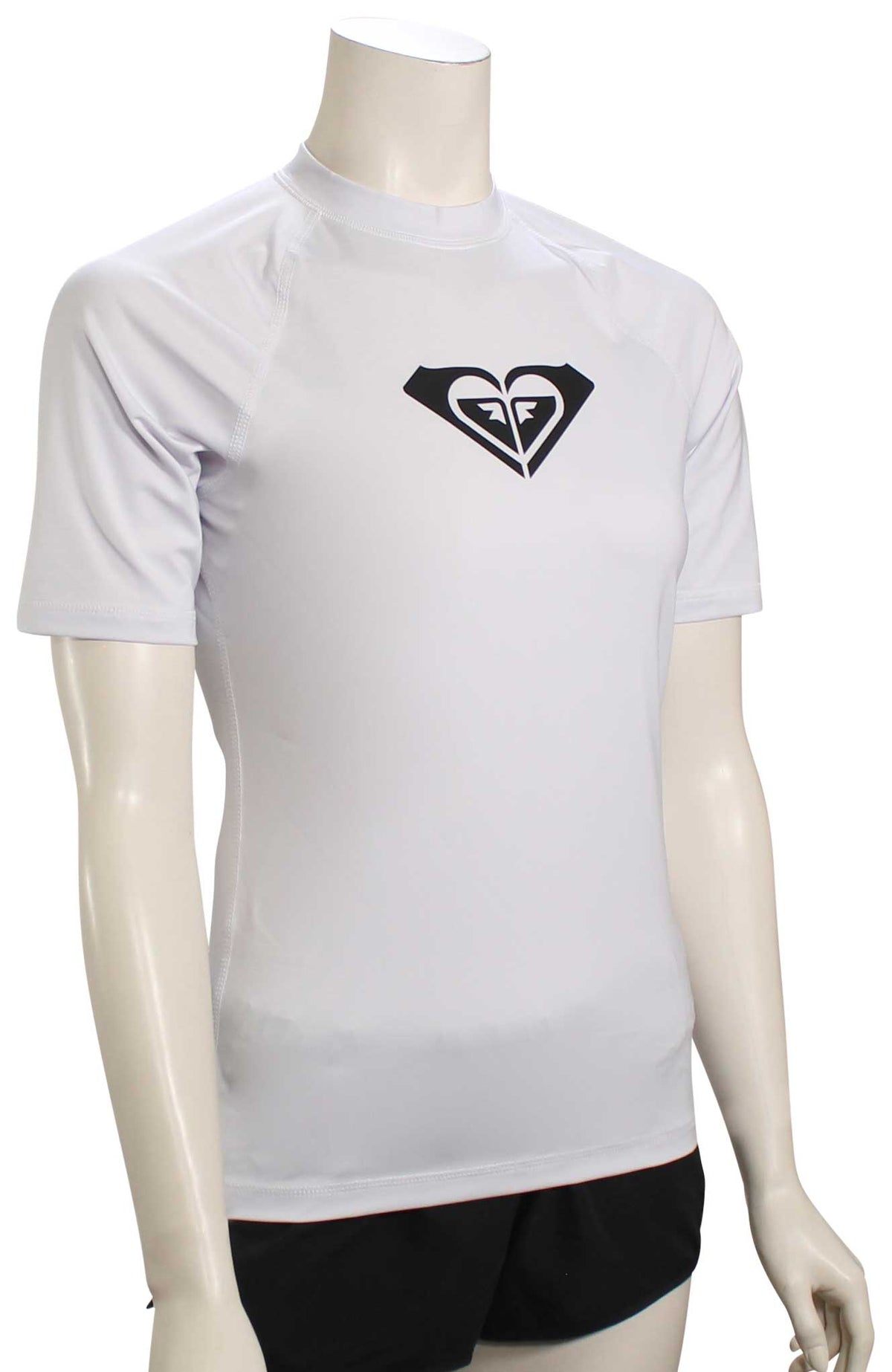 Roxy Whole Hearted SS Rash Guard - Bright White