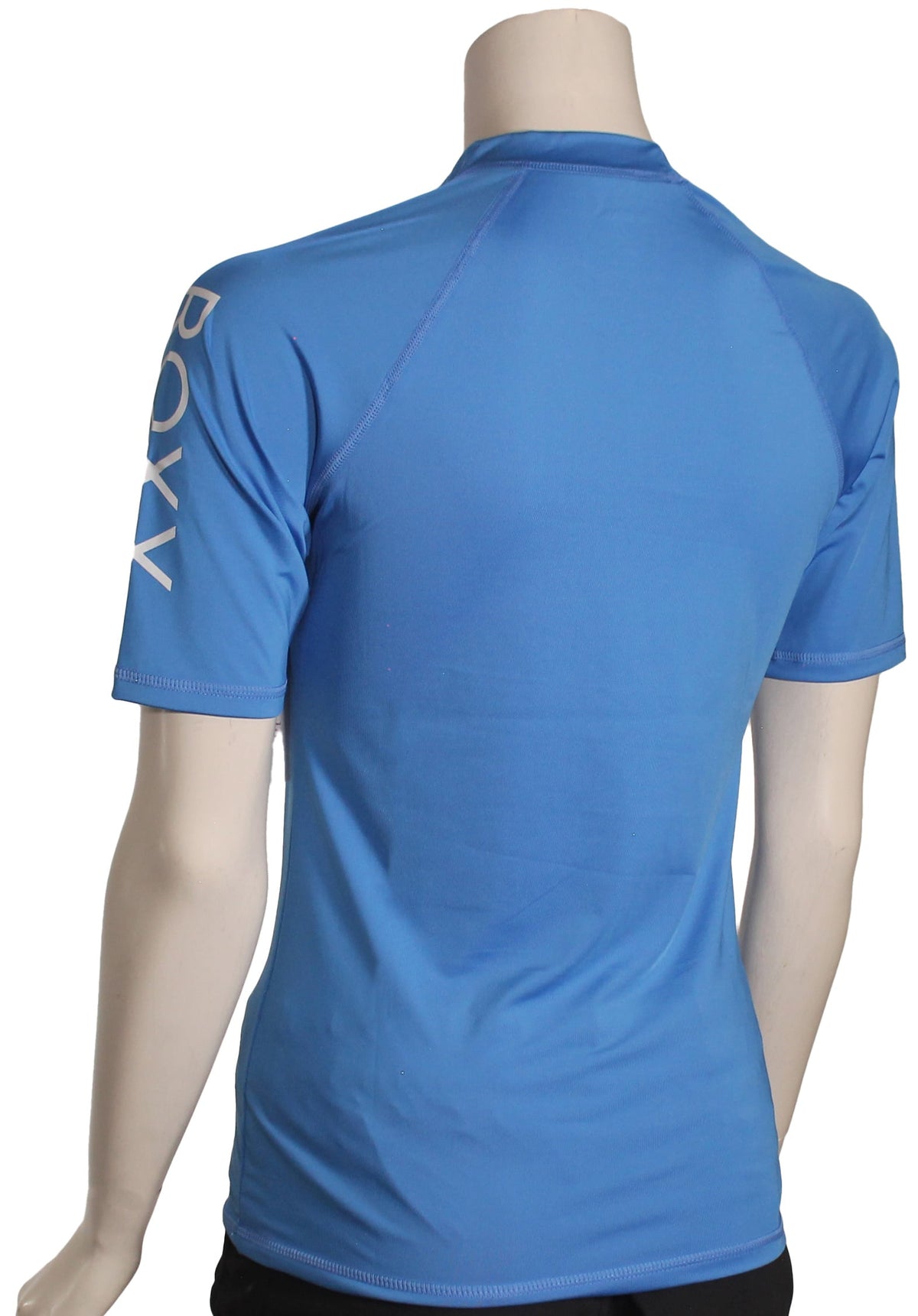 Roxy Whole Hearted SS Rash Guard - Sail Blue – back view