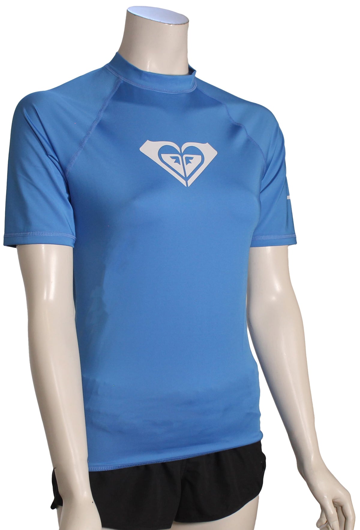 Roxy Whole Hearted SS Rash Guard - Sail Blue
