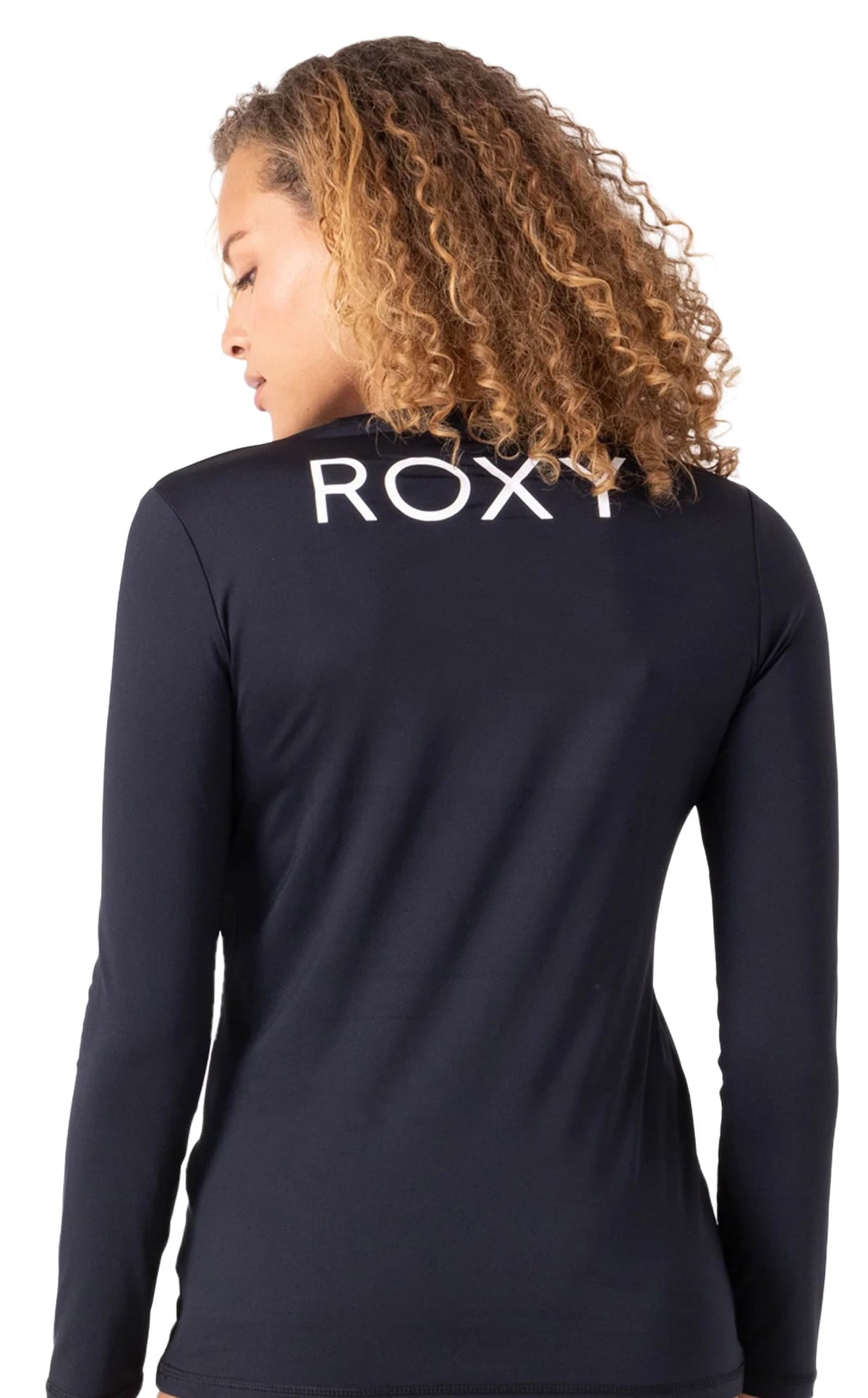 Roxy New Enjoy Waves Women's Long Sleeve Surf Shirt - Anthracite – back view