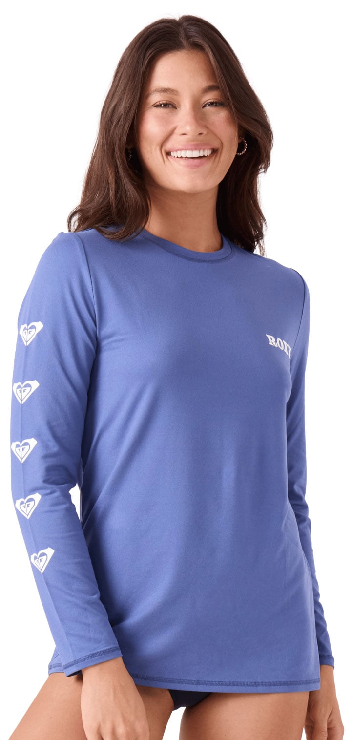 Roxy Surf City Warm Women's Long Sleeve Surf Shirt - Bijou Blue