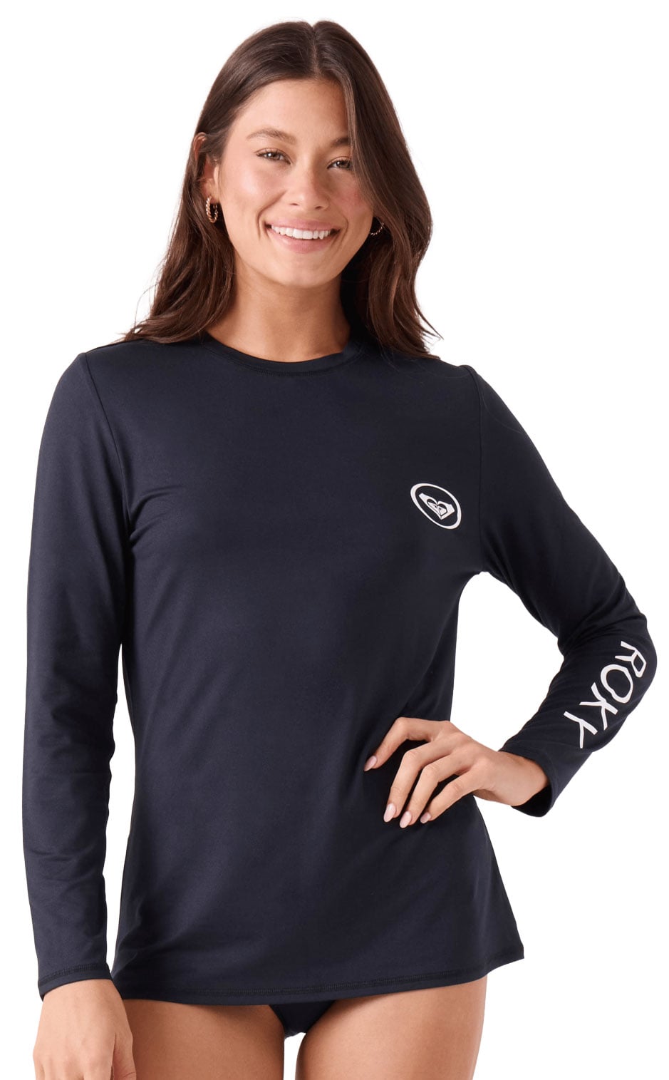 Roxy Surf City Warm Women's Long Sleeve Surf Shirt - Anthracite