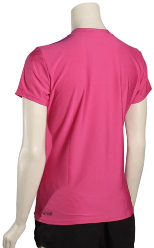 O'Neill Women's Basic Skins SS Surf Shirt - Fox Pink – back view