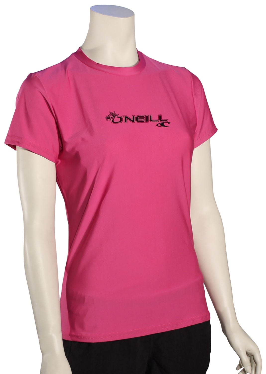 O'Neill Women's Basic Skins SS Surf Shirt - Fox Pink