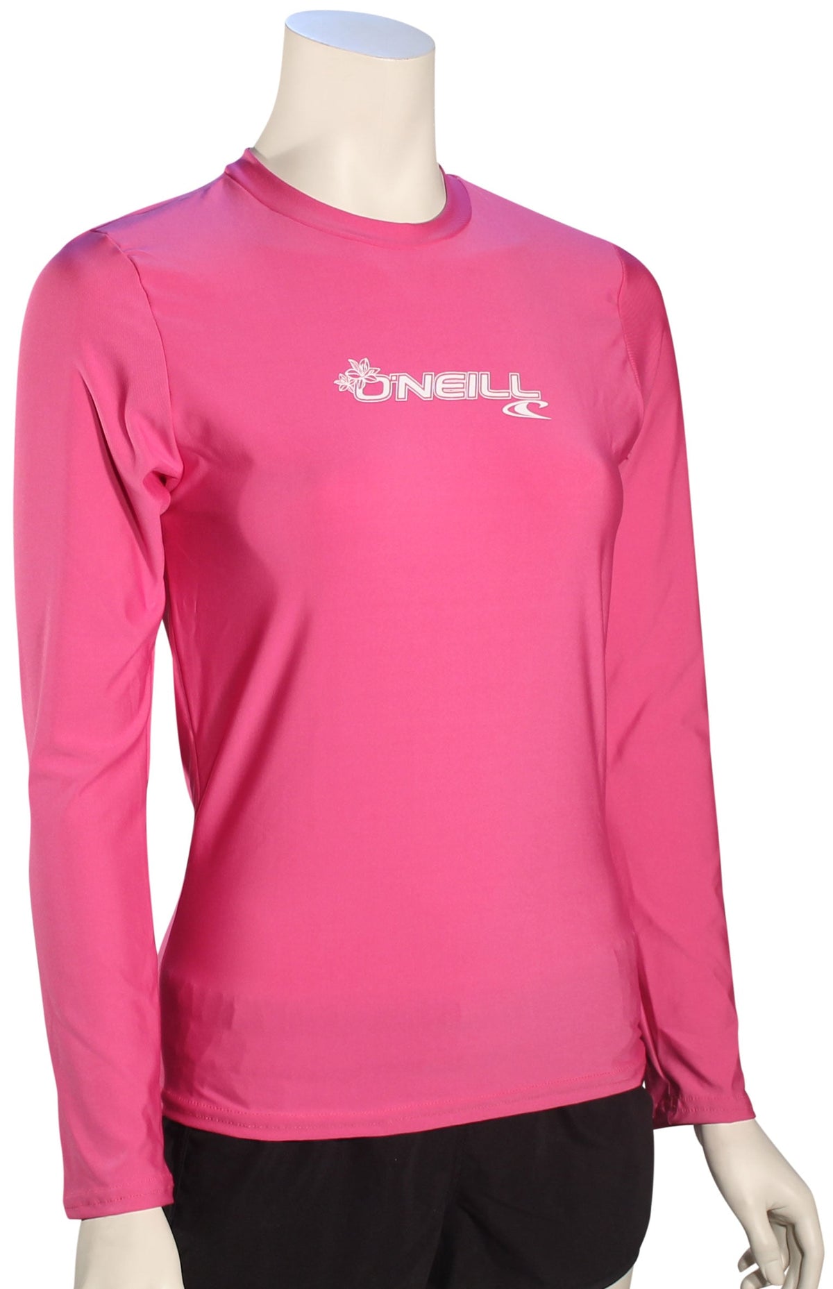 O'Neill Women's Basic Skins LS Surf Shirt - Fox Pink - XL