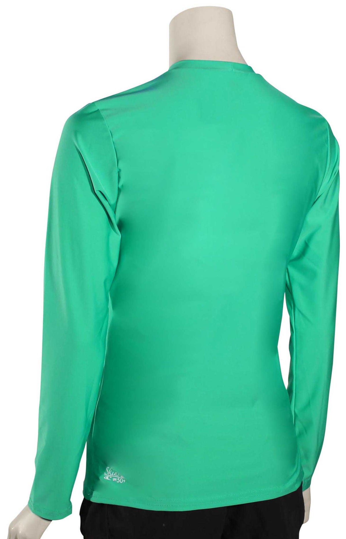 O'Neill Women's Basic Skins LS Surf Shirt - Seaglass – back view