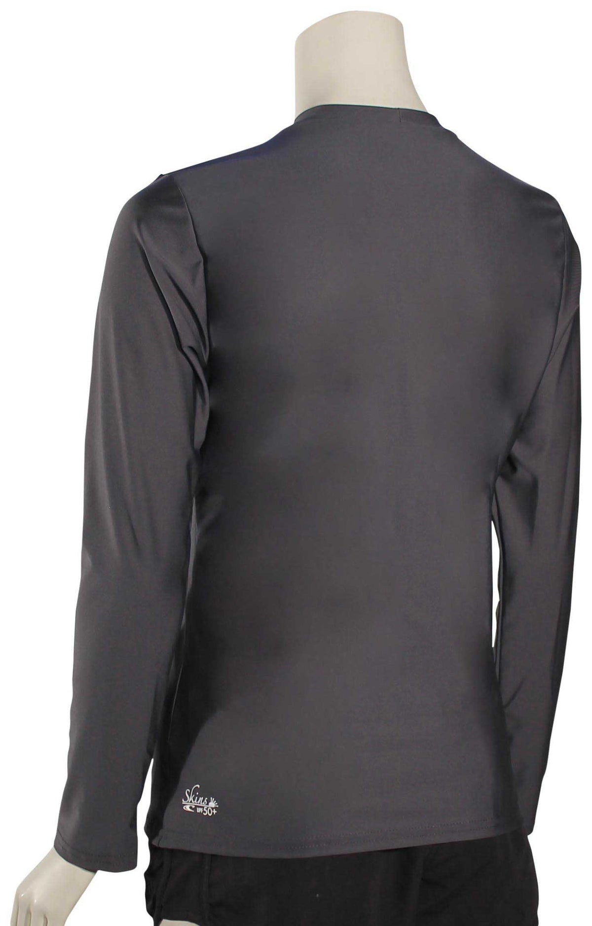 O'Neill Women's Basic Skins LS Surf Shirt - Graphite / White - XL