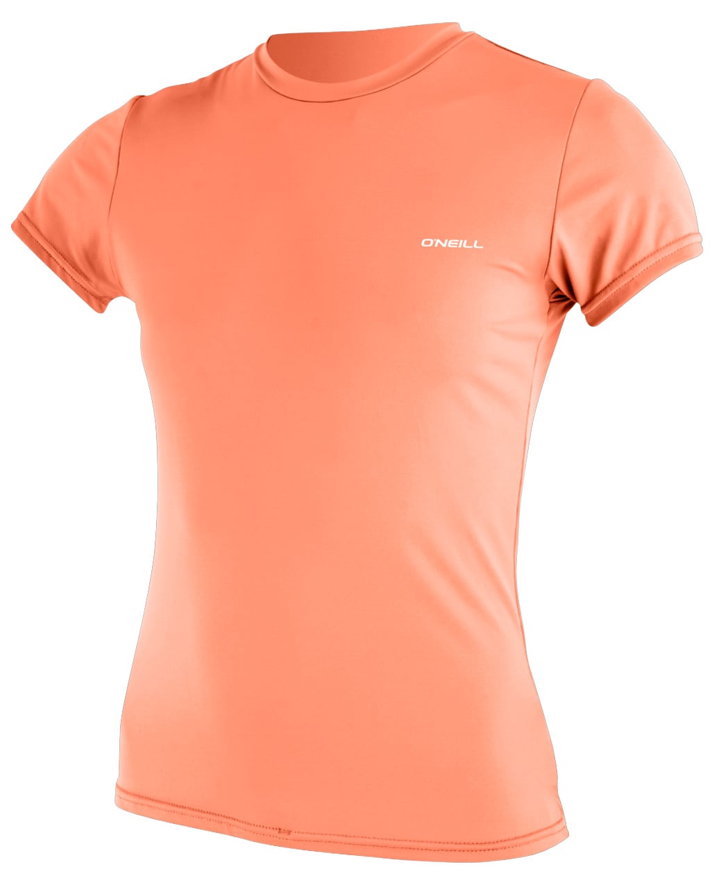 O'Neill Women's Basic Skins SS Rashguard - Light Grapefruit