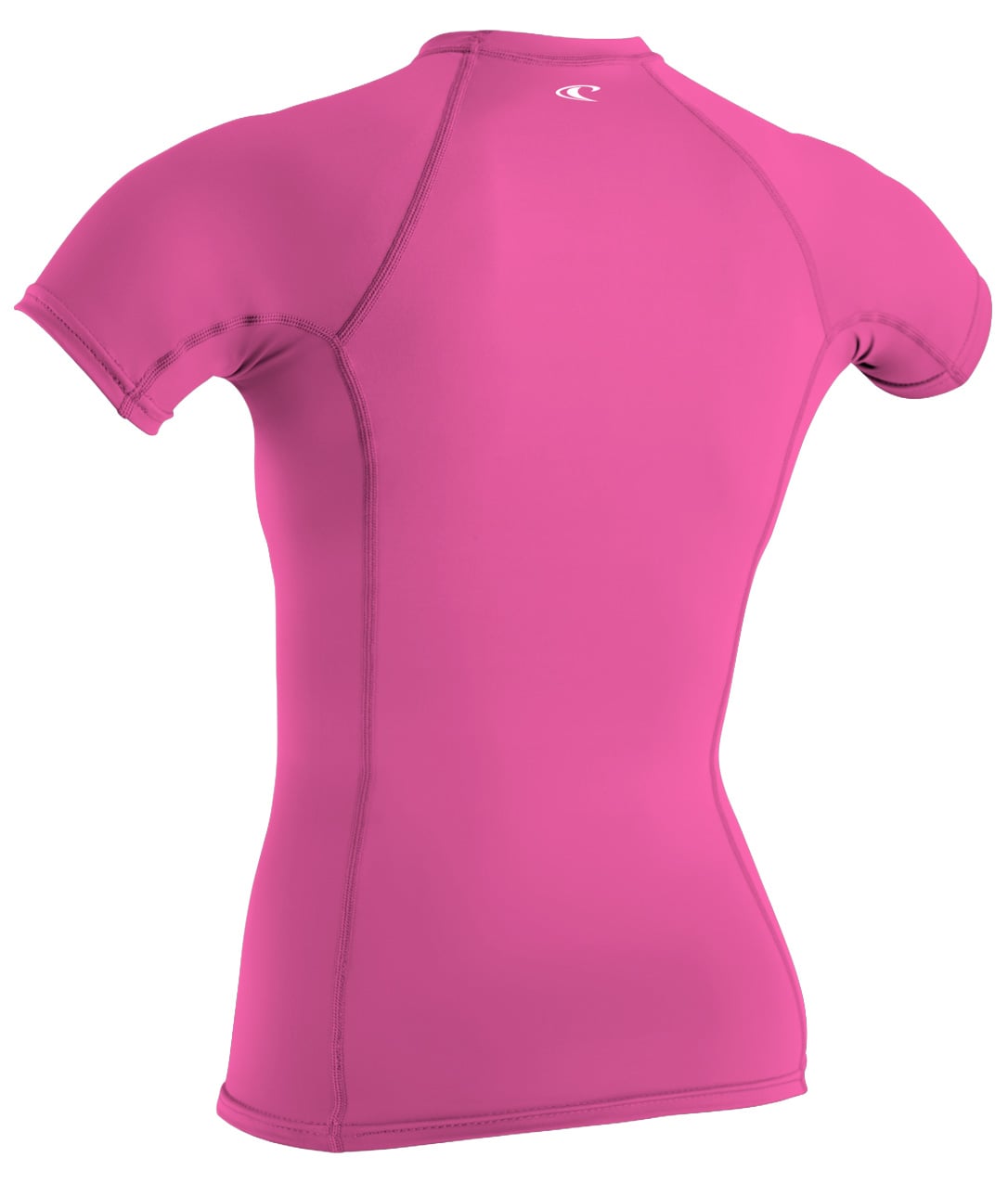 O'Neill Women's Basic Skins SS Rashguard - Fox Pink – back view