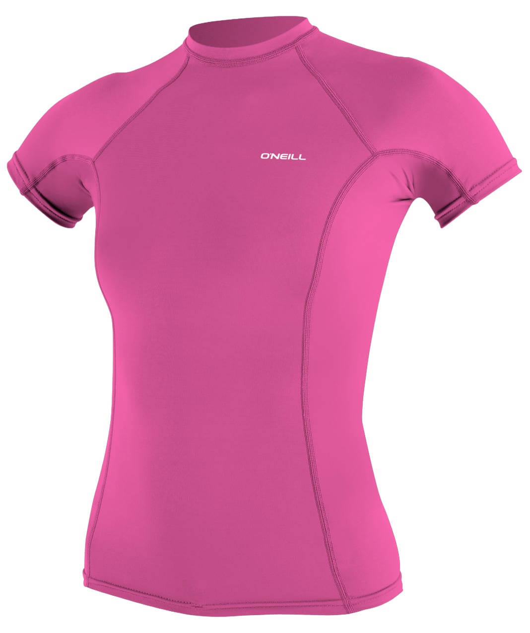 O'Neill Women's Basic Skins SS Rashguard - Fox Pink