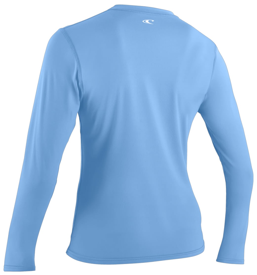 O'Neill Basic Skins 2 Women's Long Sleeve Surf Shirt - Azurine – back view