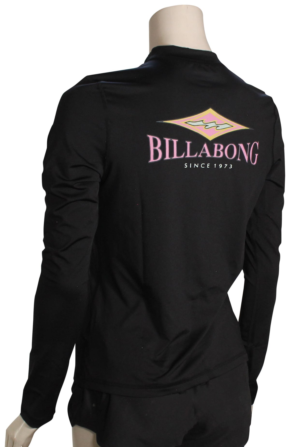 Billabong Core LS Women's Surf Shirt - Black – back view