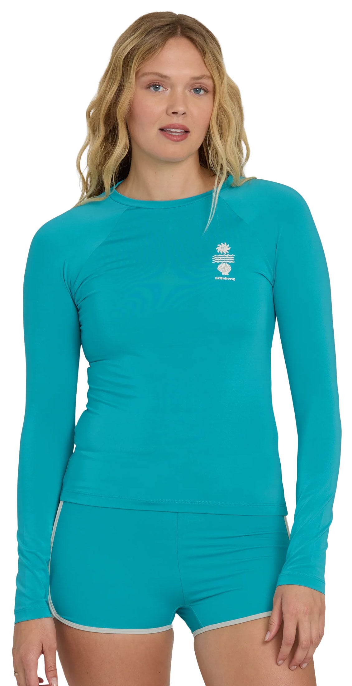 Billabong Sol Searcher Women's Long Sleeve Rash Guard - Bright Marine