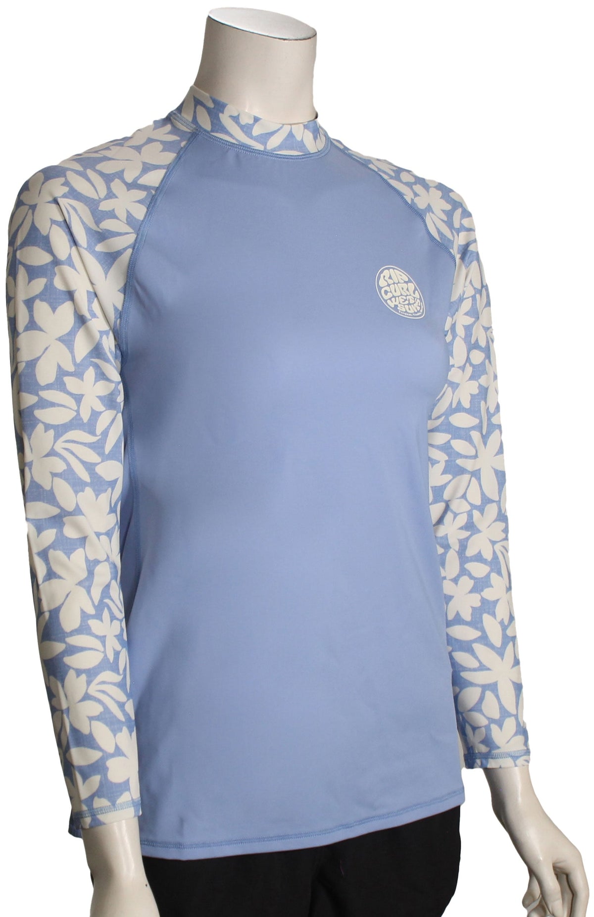 Rip Curl Women's Holiday Tropics LS Surf Shirt - Mid Blue