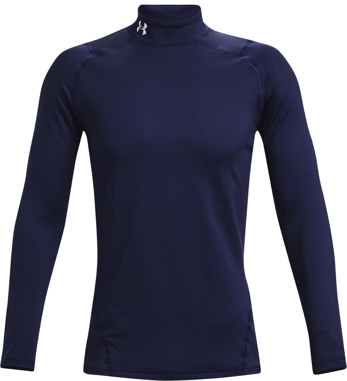 Under Armour Cold Gear Fitted Mock Neck - Midnight Navy / White – alternate view 1
