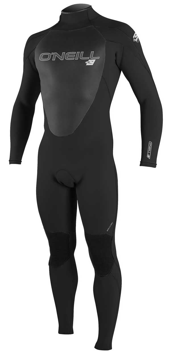 O'Neill Men's Epic 3/2mm Back Zip Full Wetsuit - Black