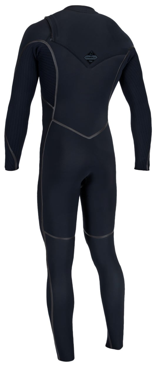 O'Neill Men's Hyperfreak Fire 3/2mm+ Chest Zip Full Wetsuit - Carbon – back view