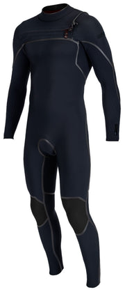 O'Neill Men's Hyperfreak Fire 3/2mm+ Chest Zip Full Wetsuit - Carbon