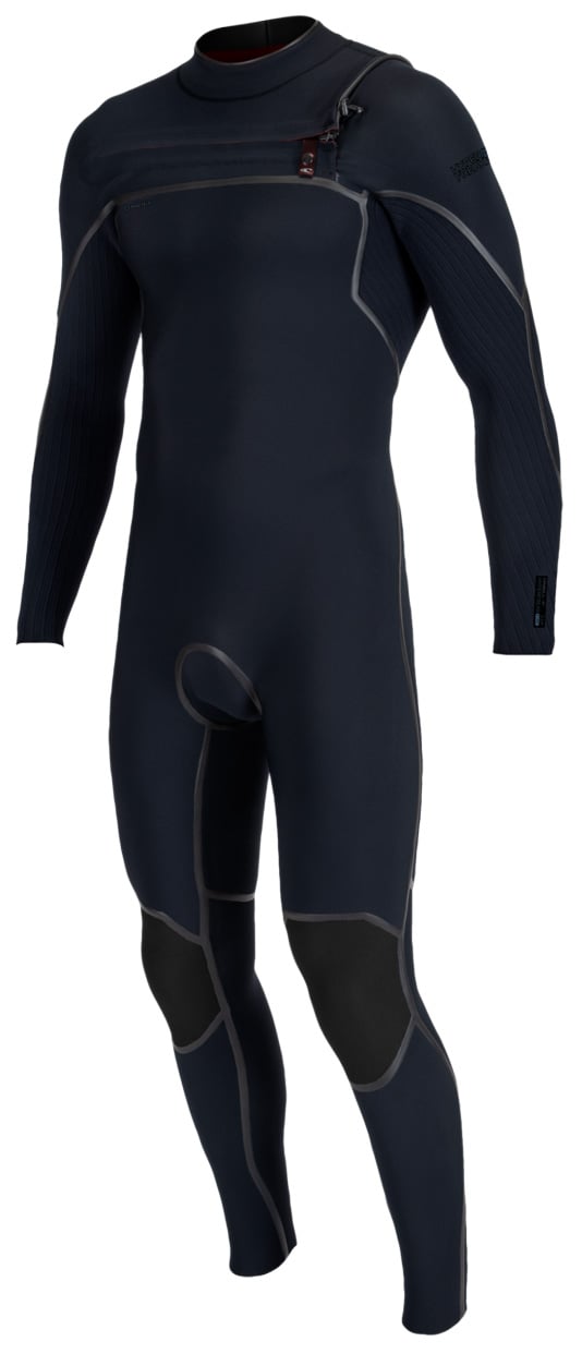 O'Neill Men's Hyperfreak Fire 3/2mm+ Chest Zip Full Wetsuit - Carbon