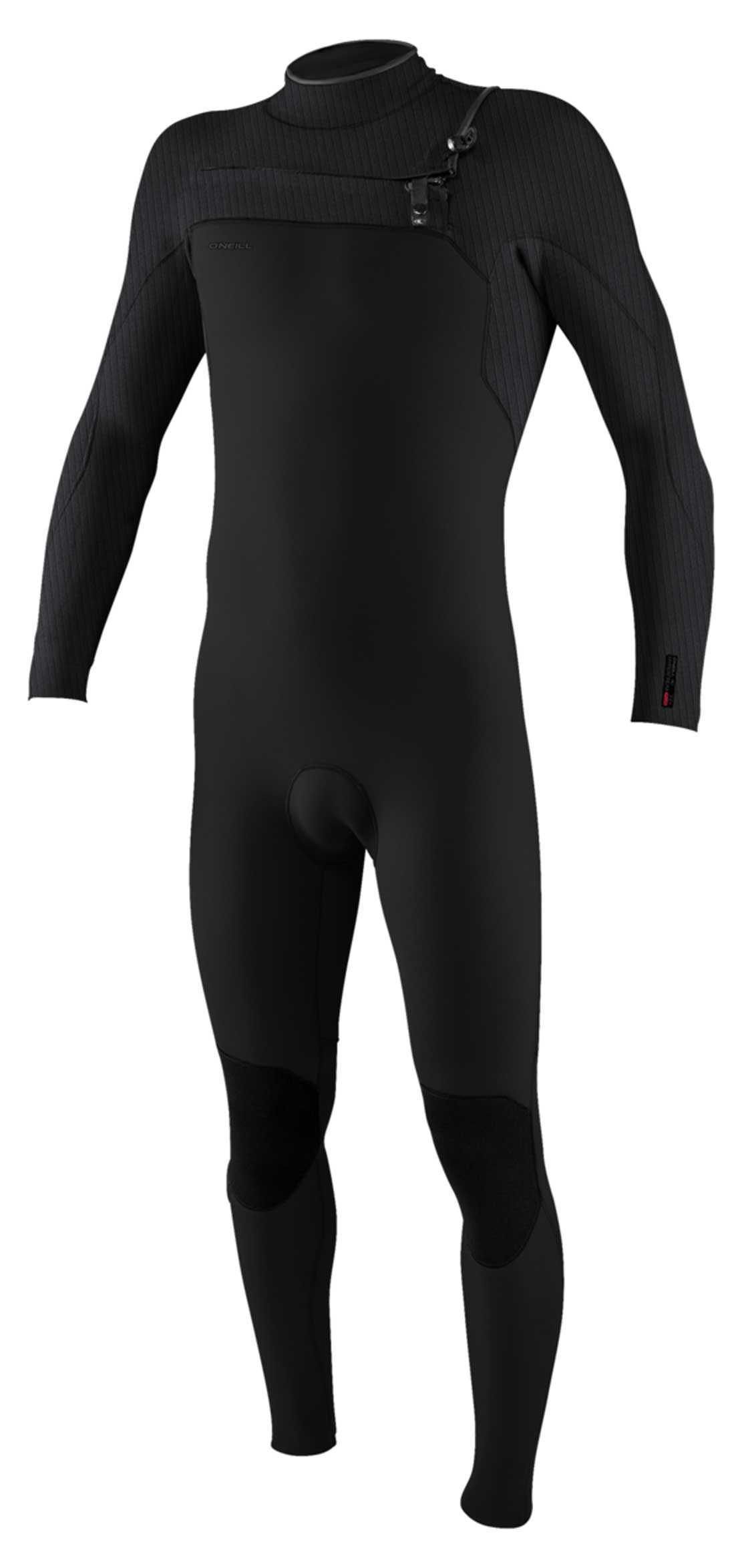 O'Neill Men's Hyperfreak 3/2mm+ Chest Zip Full Wetsuit - Black