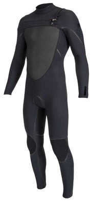 O'Neill Men's Psycho Tech 4/3mm+ Chest Zip Full Wetsuit - Black