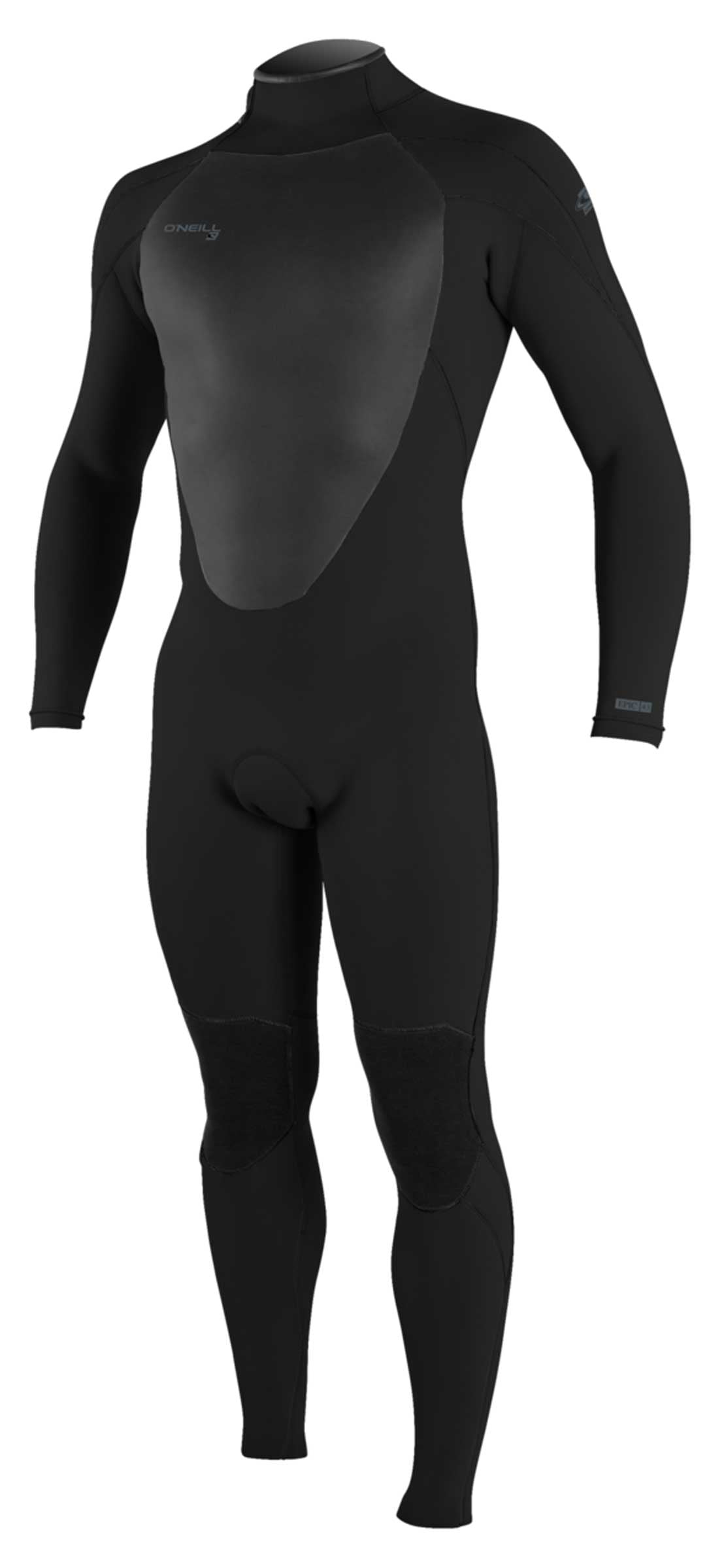 O'Neill Men's Epic 4/3mm Back Zip Full Wetsuit - Black/Black/Black