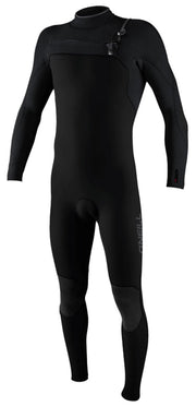O'Neill Youth Hyperfreak 4/3mm+ Chest Zip Boy's Full Wetsuit - Black