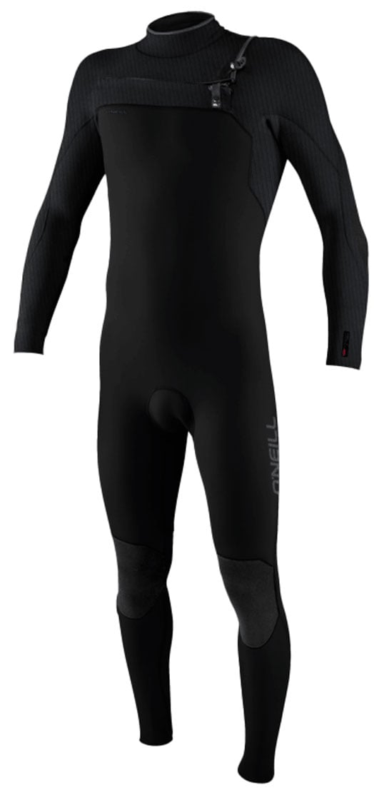 O'Neill Youth Hyperfreak 4/3mm+ Chest Zip Boy's Full Wetsuit - Black