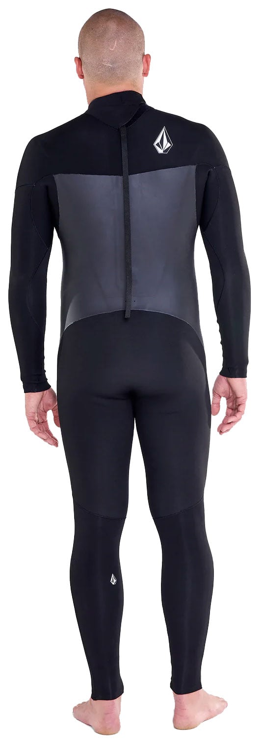 Volcom Men's Modulator 4/3mm Back Zip Full Wetsuit - Black – back view