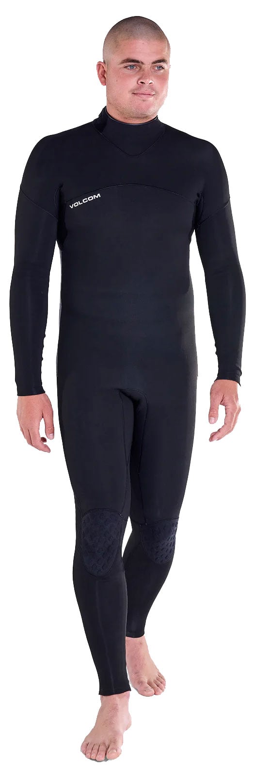 Volcom Men's Modulator 4/3mm Back Zip Full Wetsuit - Black