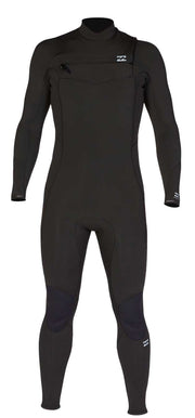 Billabong Men's Absolute 4/3mm Chest Zip Full Wetsuit - Black
