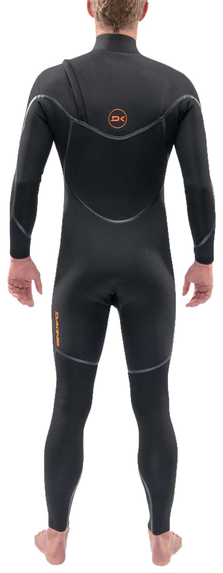 DaKine Men's Cyclone 4/3mm Zip Free Full Wetsuit - Black / Black