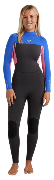 Roxy Women’s 3/2 Prologue+ Back Zip Full Wetsuit - Eco Performance, Cobalt