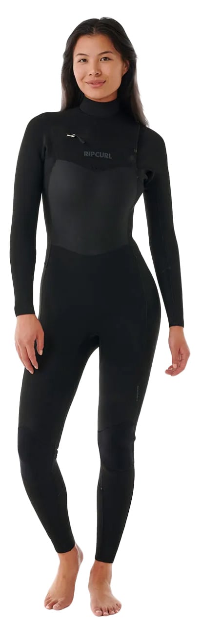 Rip Curl Women's Dawn Patrol 3/2mm Back Zip Full Wetsuit - Black