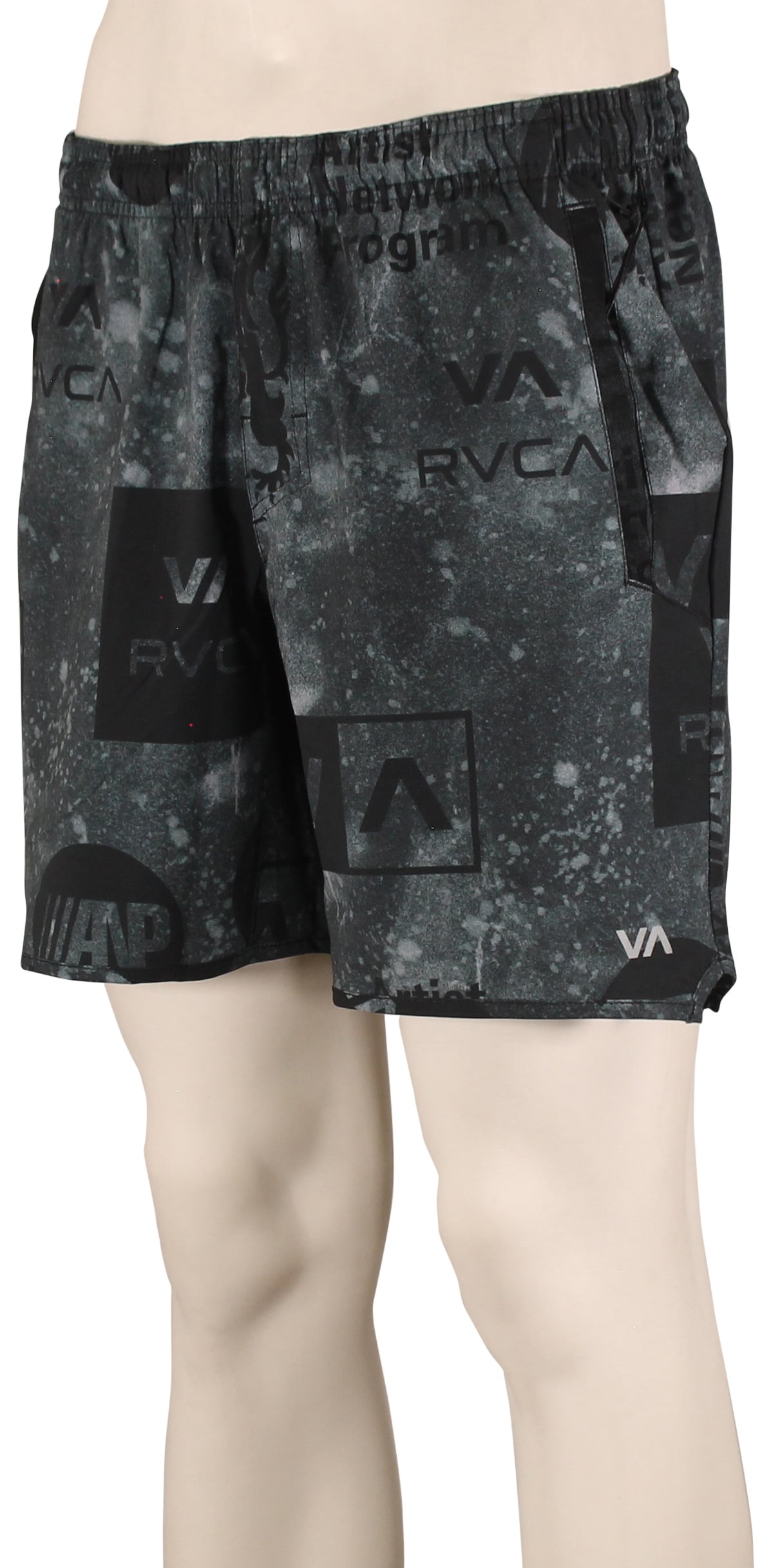 RVCA Yogger Stretch Athletic Shorts - All Brand Acid Trip