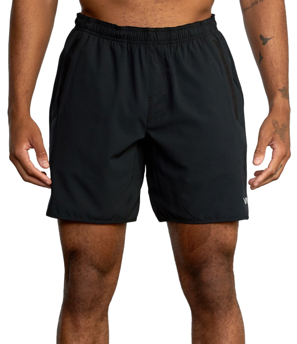 RVCA Yogger Stretch 17" Athletic Shorts - Black