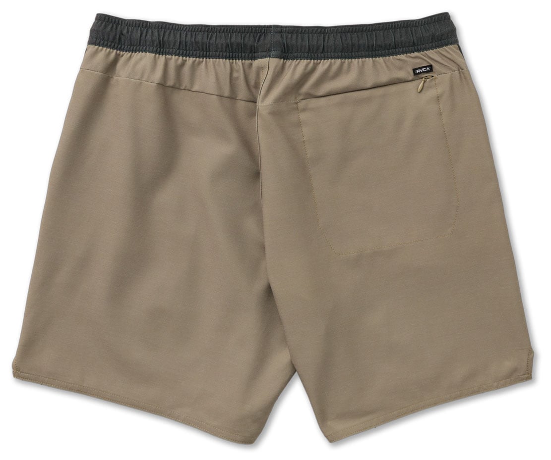 RVCA Yogger Hybrid 17" Men's Athletic Shorts - Covert Green – back view