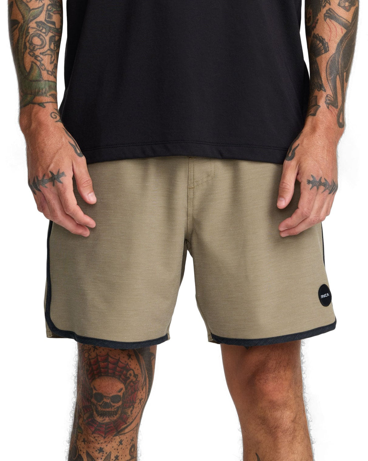 RVCA Yogger Hybrid 17" Men's Athletic Shorts - Covert Green – alternate view 1