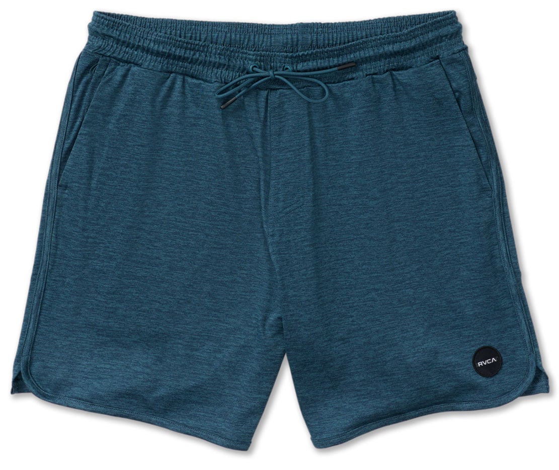 RVCA Yogger Recover 17" Men's Athletic Shorts - Duck Blue