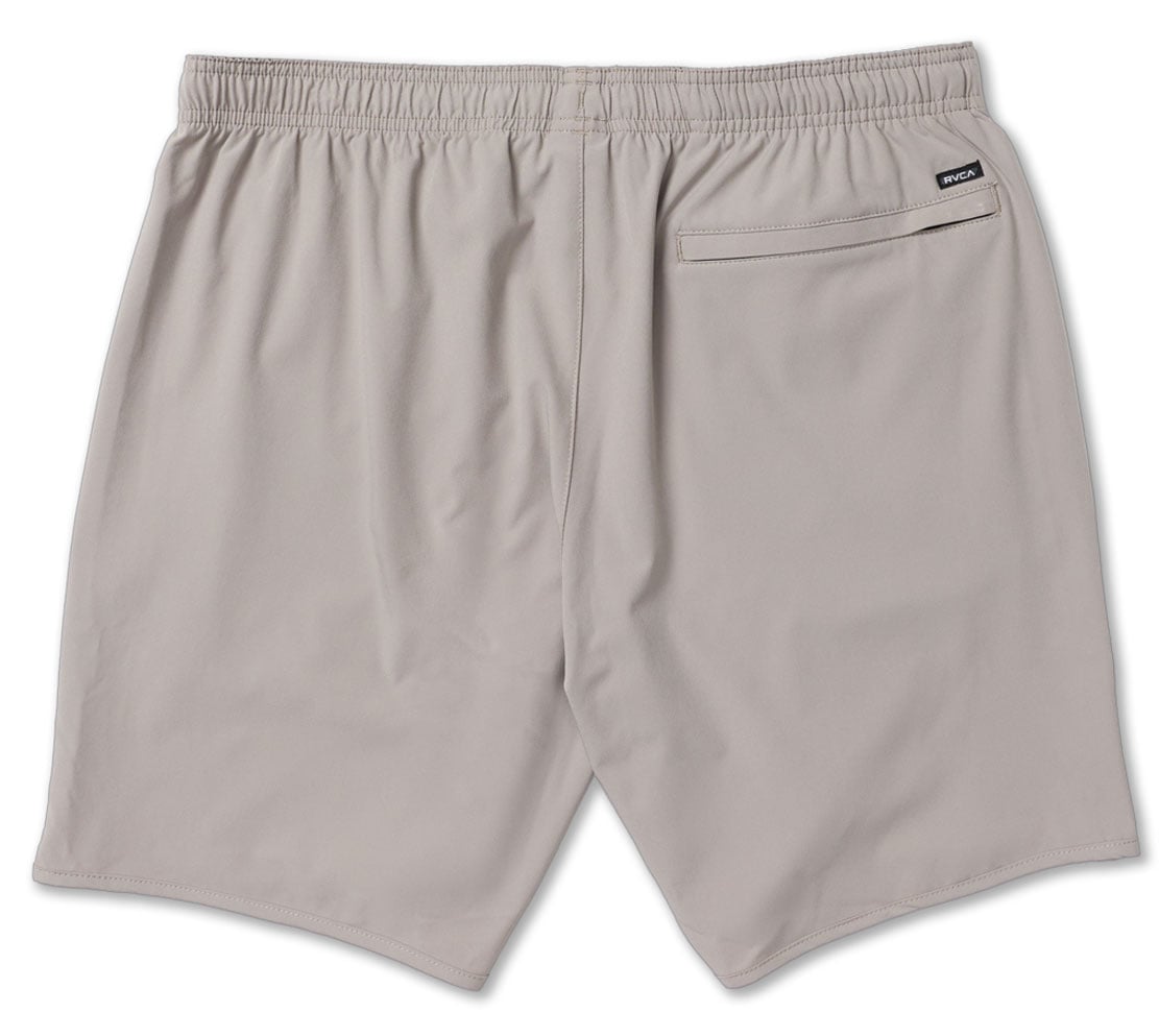 RVCA Yogger Stretch 17" Athletic Shorts - Brown Stone – back view