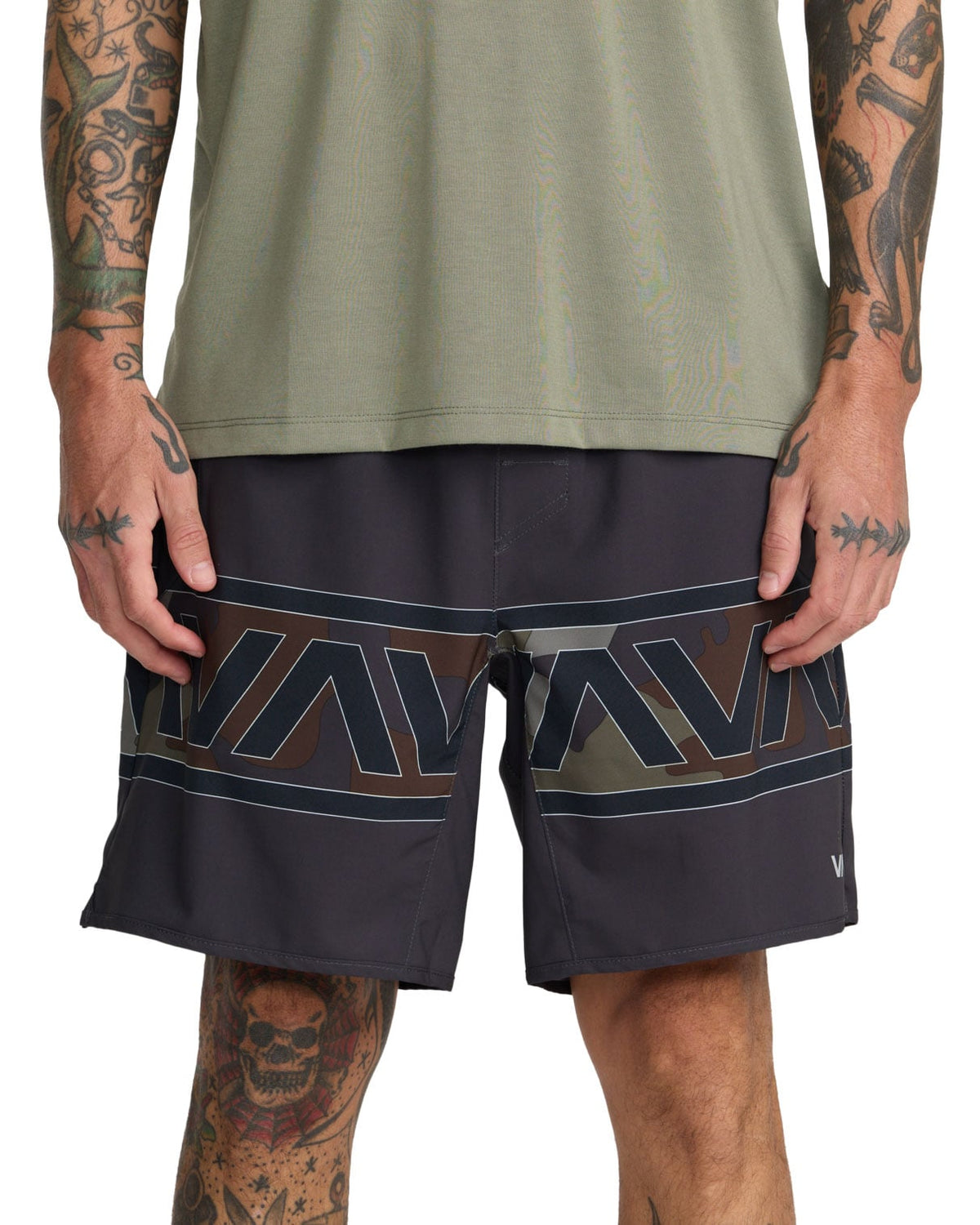 RVCA Men’s Yogger Stretch Shorts - 17" 4-Way Stretch Athletic Shorts – alternate view 1