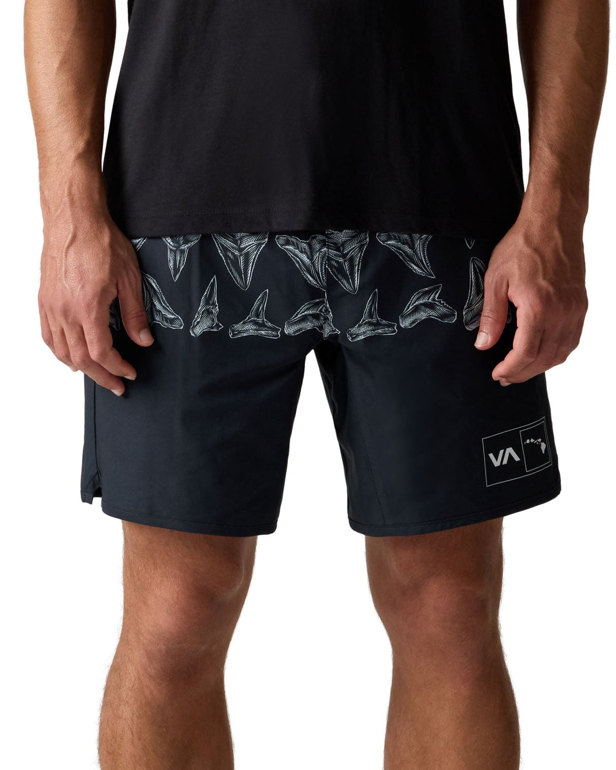 RVCA Men’s Yogger Stretch Hawaii Shorts - 17" 4-Way Stretch Athletic Shorts